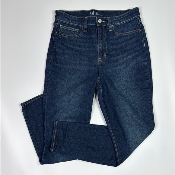 Gap Denim High Rise Favorite Jegging Dark Moon Wash Jeans Size 6/28 - Picture 1 of 11